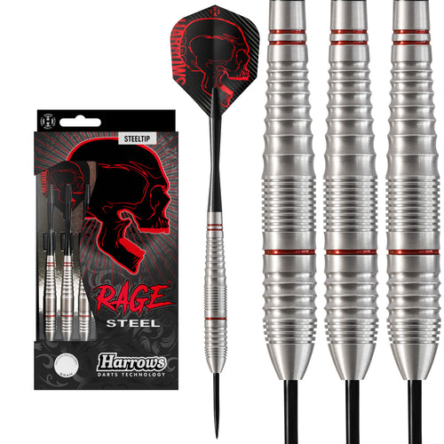 Harrows Rage Stainless Steel Darts - 21g - 24g