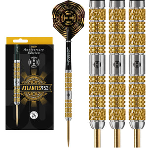 Harrows Atlantis - 50th Anniversary Edition - 95% Tungsten Darts - 22g 24g 26g