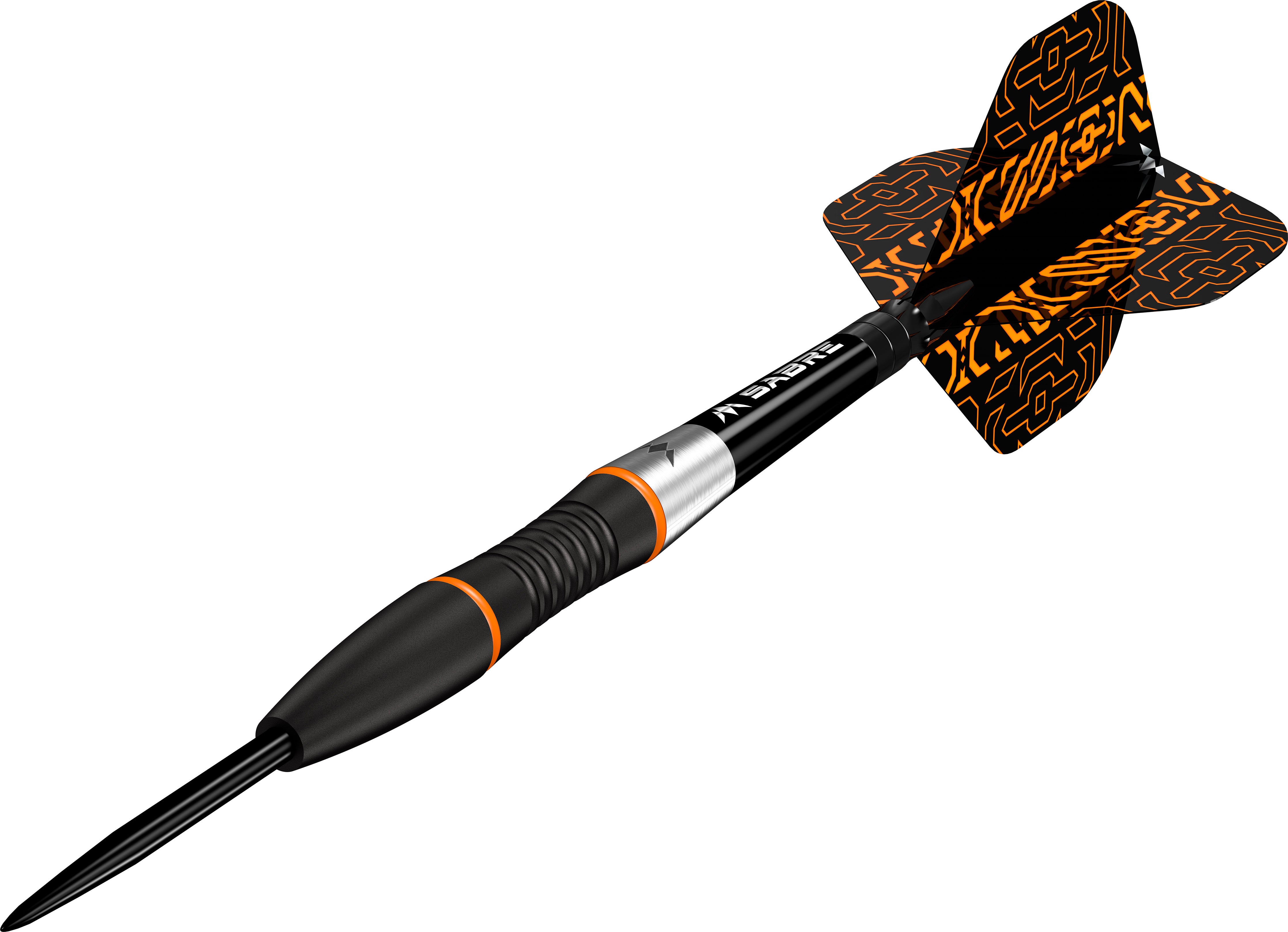 Mission Horizon Darts - Steel Tip - 95% Tungsten - Black PVD & Orange - 22g 24g