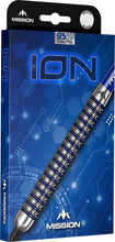 Mission ION Darts - Steel Tip - 95% Tungsten - Blue & Silver - 22g - 30g