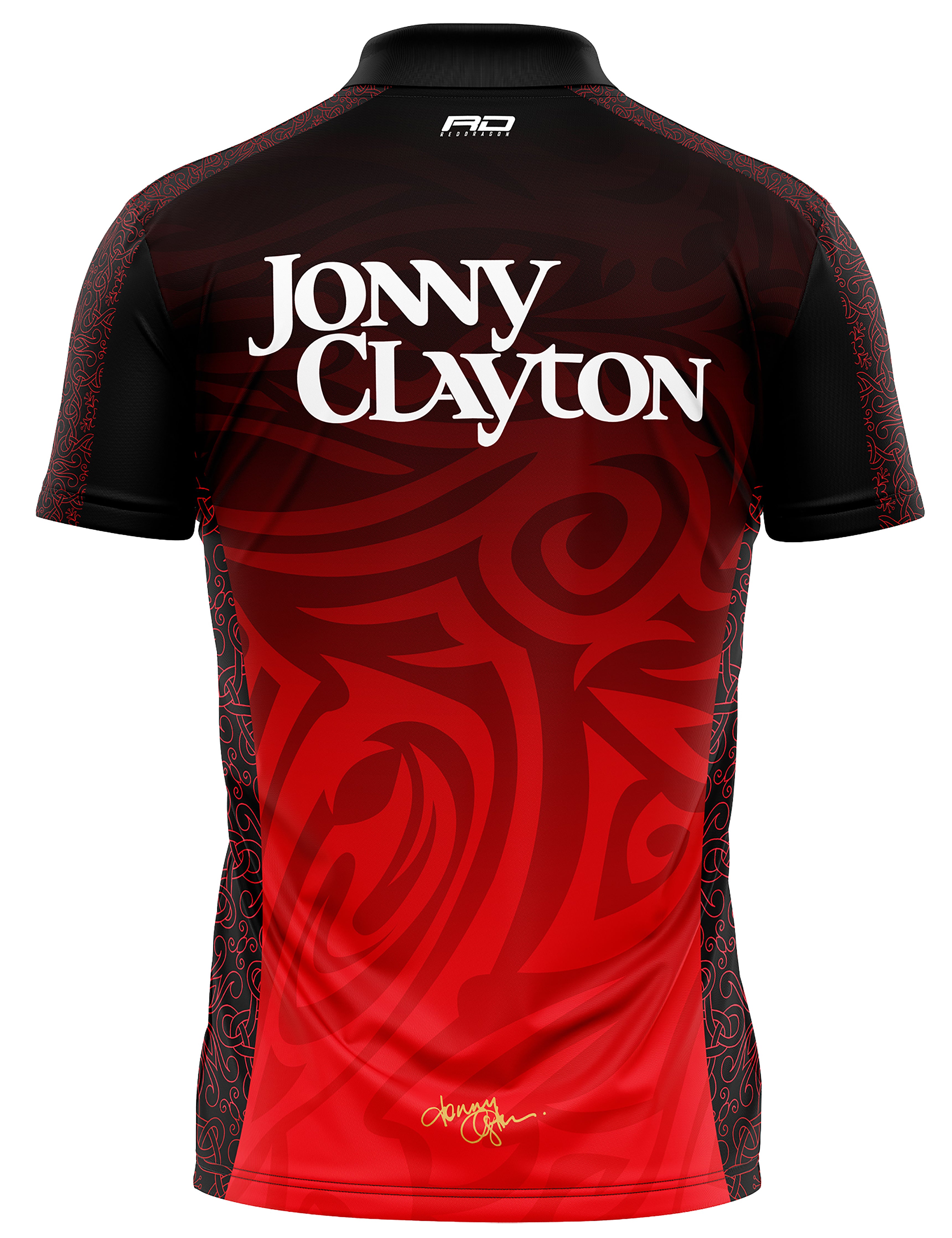 Red Dragon Jonny Clayton Player Limited Edition Tour Polo Dart Shirt