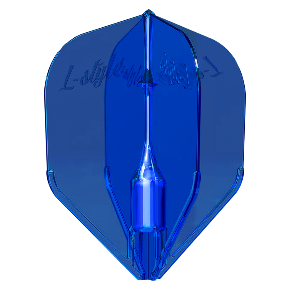 L-Style - EZ - L3 - Fantom Dart Flights - Integrated Champagne Rings - Blue
