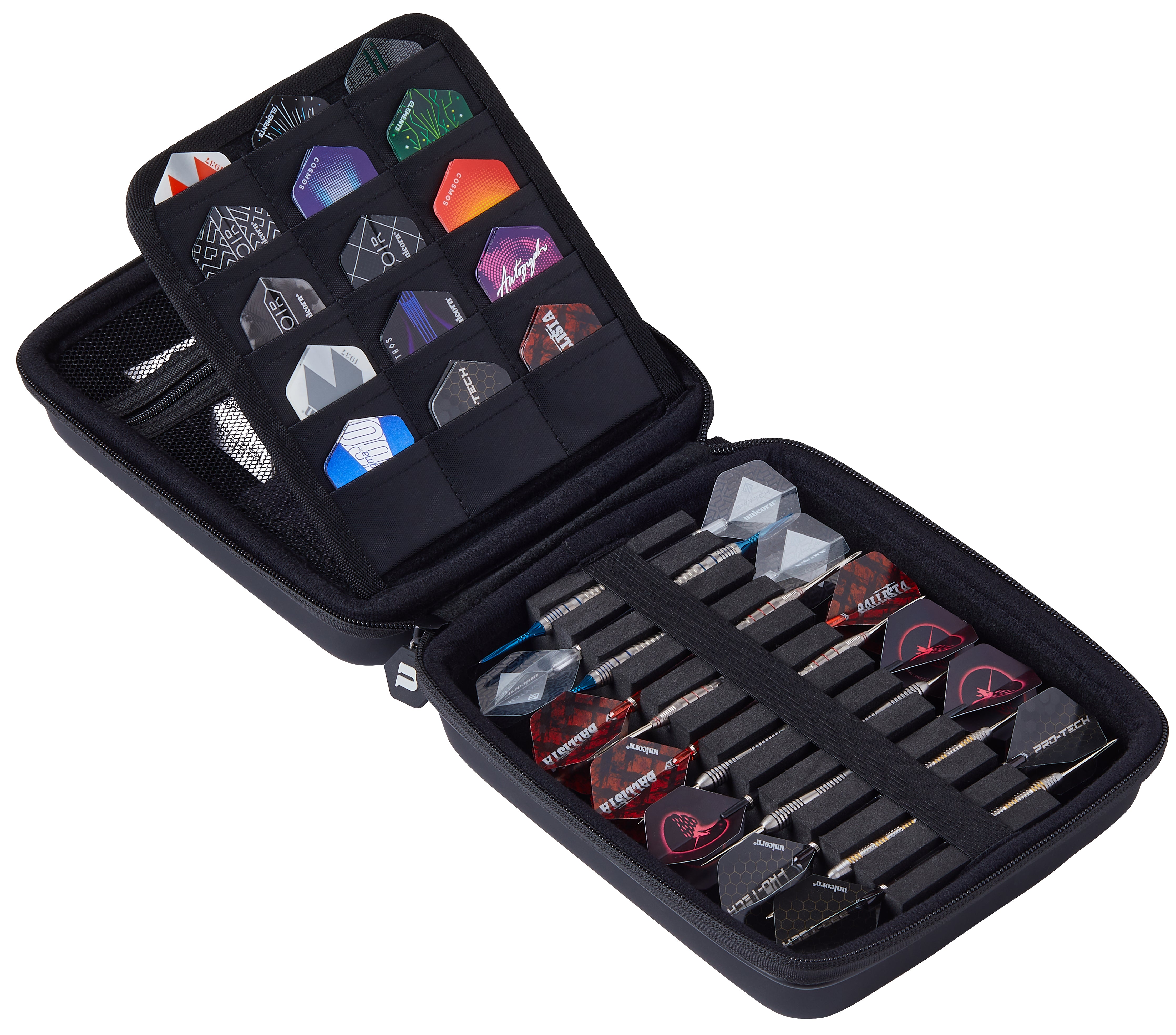 Unicorn Ultra Dart Case - Black - XXL - Holds 4 Sets Of Darts