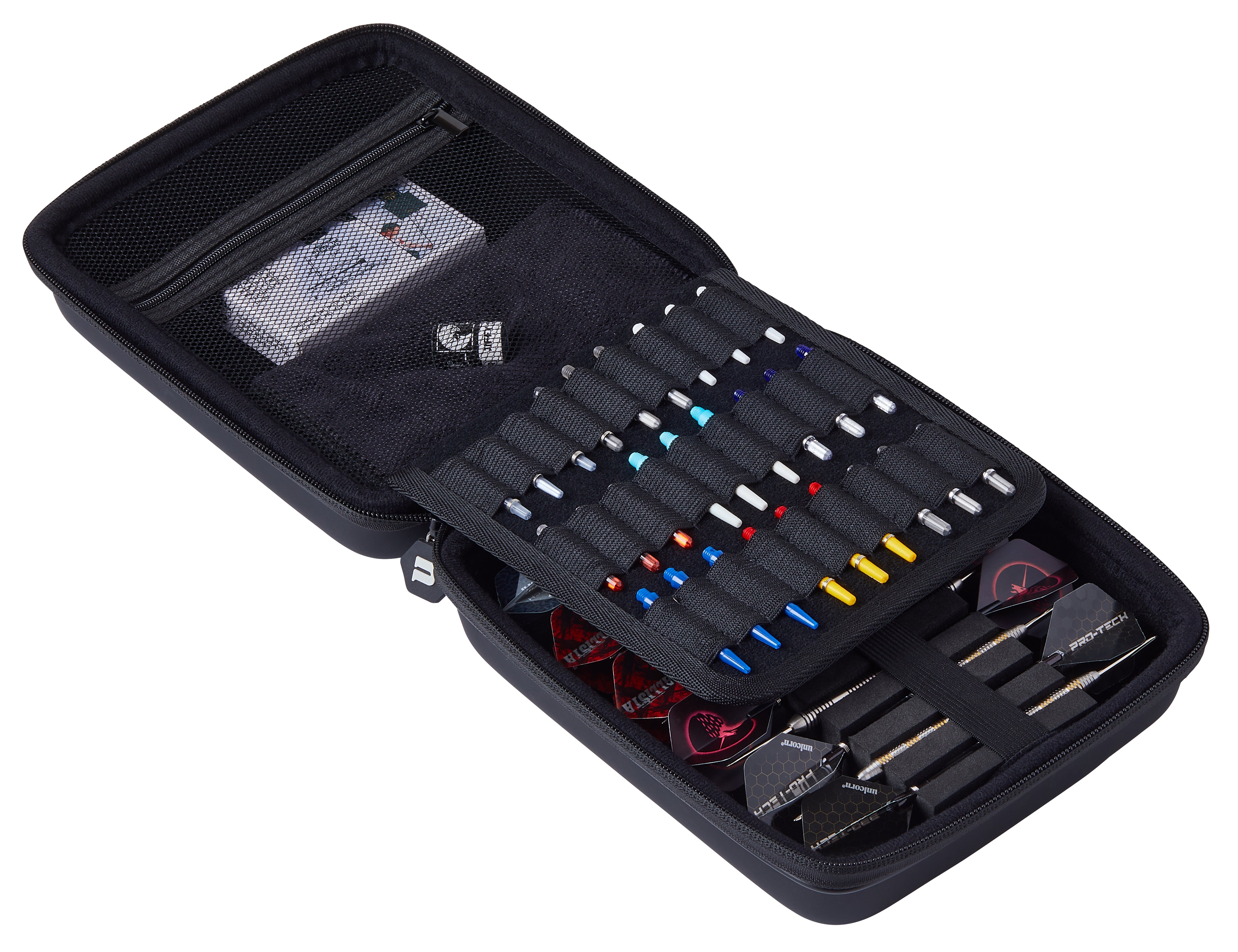 Unicorn Ultra Dart Case - Black - XXL - Holds 4 Sets Of Darts