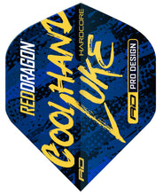 Red Dragon Luke Humphries - Cool hand - Blue - Hardcore-  Standard Dart Flights