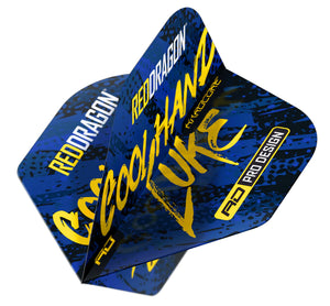 Red Dragon Luke Humphries - Cool hand - Blue - Hardcore-  Standard Dart Flights