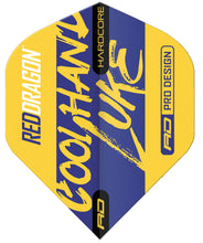 Red Dragon Luke Humphries - Cool hand - Yellow - Hardcore-  Standard Dart Flights