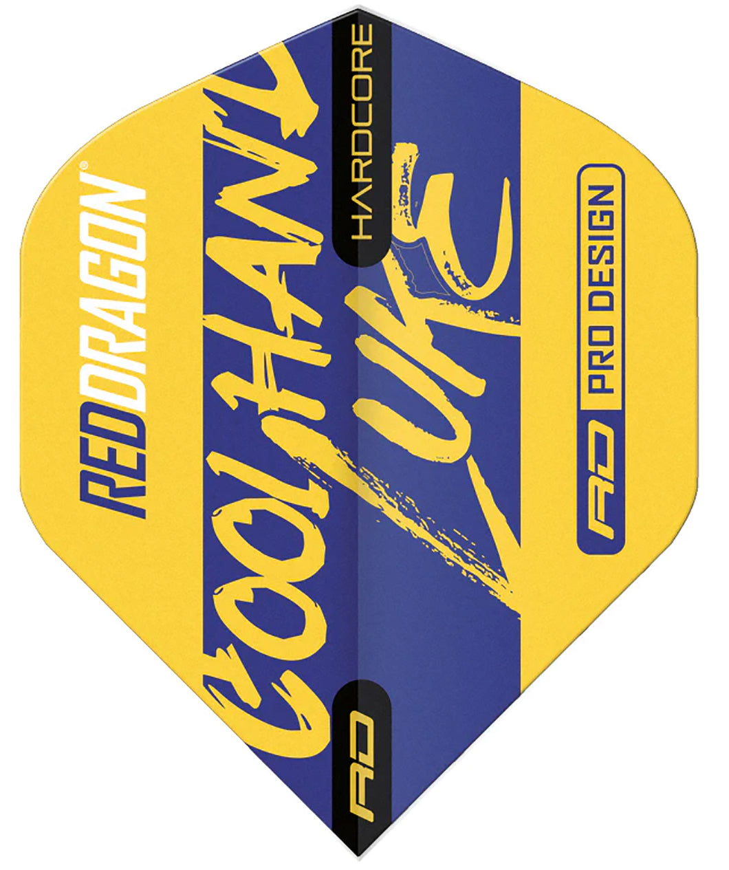 Red Dragon Luke Humphries - Cool hand - Yellow - Hardcore-  Standard Dart Flights