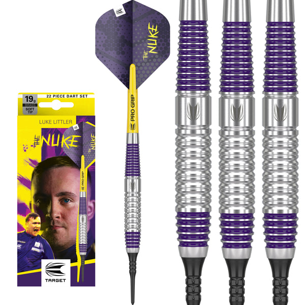 ダーツ TARGET LUKE LITTLER THE NUKE 19G 2BA Target Luke Littler Loadout Soft Tip Darts - 19gm