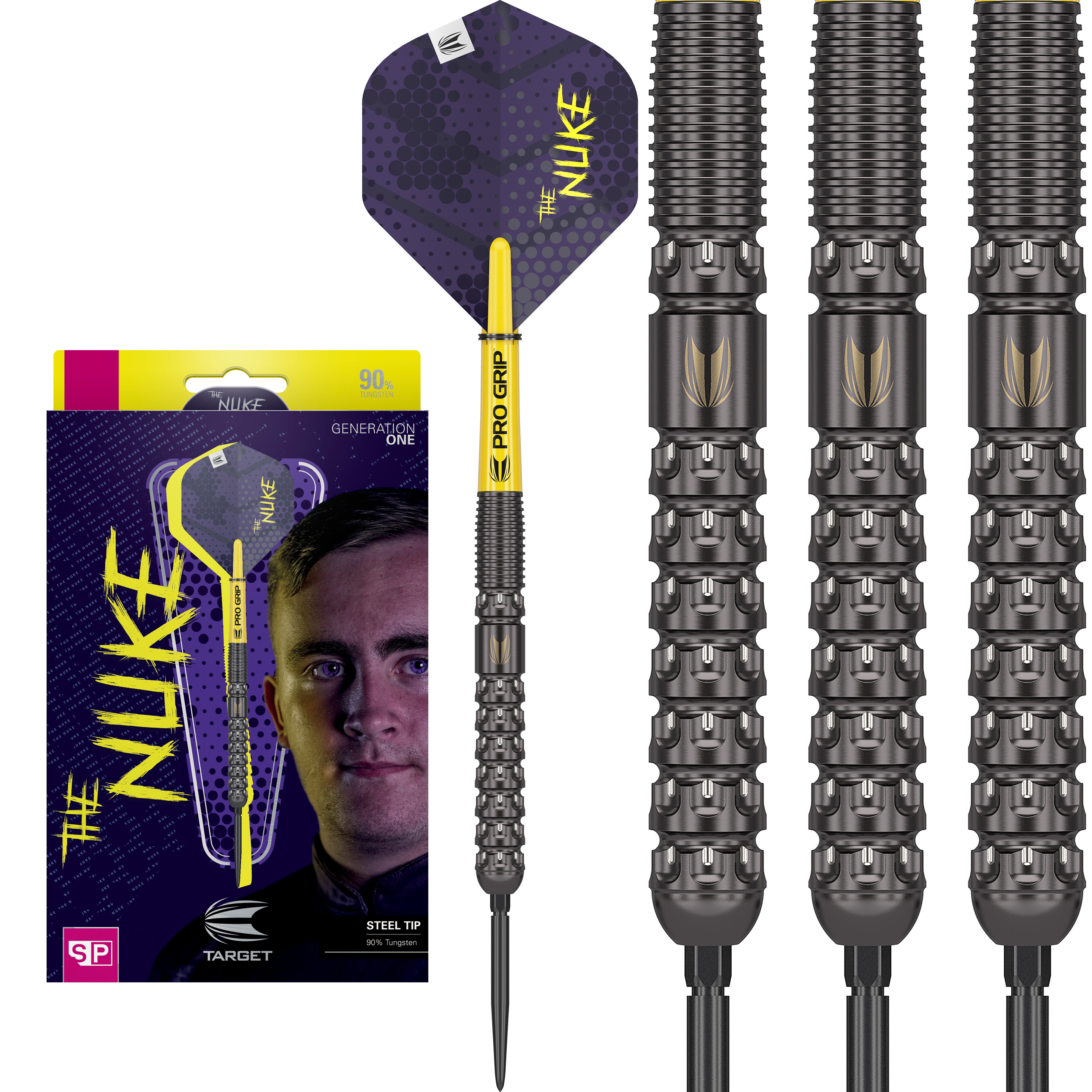 Target Luke Littler - The Nuke - Gen 1 - 90% Tungsten Darts - Swiss -