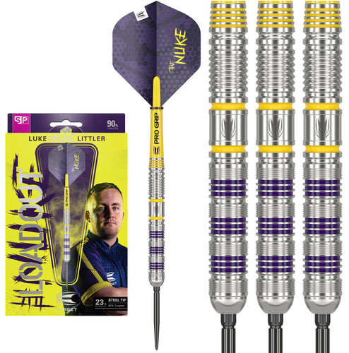 Target - Luke 'The Nuke' Littler Loadout - 90% Tungsten - Swiss Point - Steel Tip Darts - 22g 23g 24g - 2024