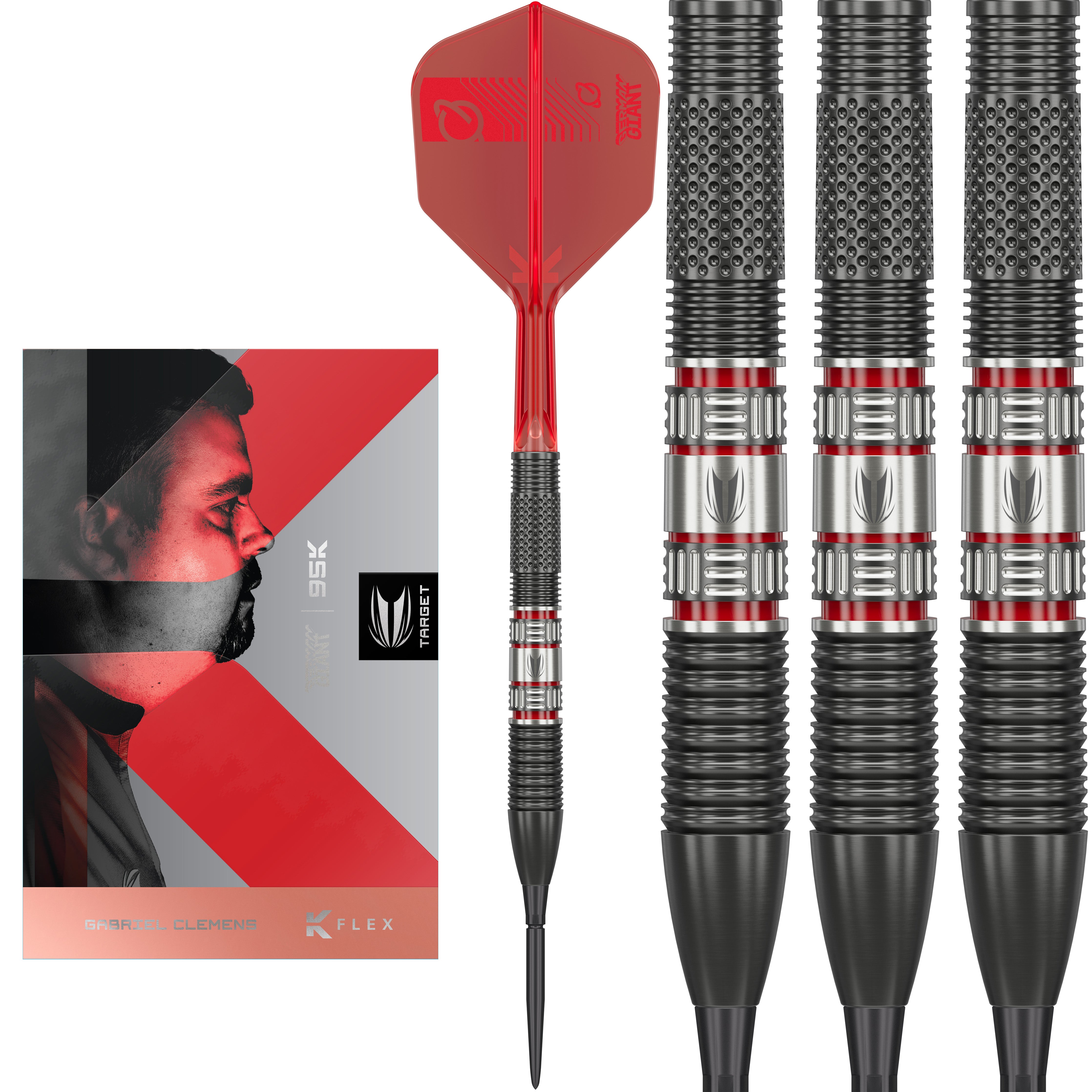 Target Clemens 95K SP Steel Tip Dart Set - 95% Tungsten - 21g 22g 23g