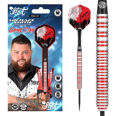 Shot Michael Smith - Game Day - Steel Tip Darts - 90% Tungsten - 21g - 26g