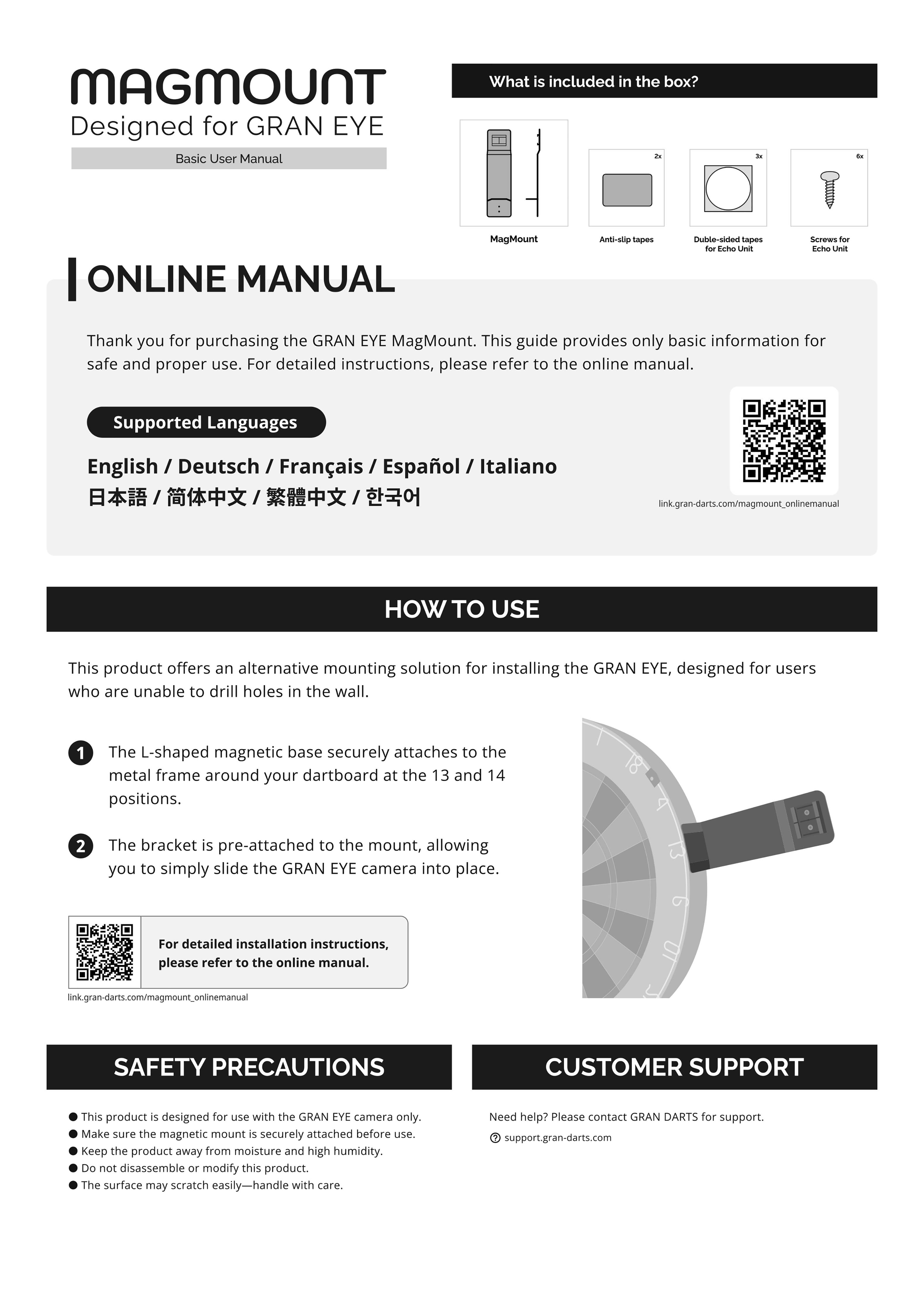 Gran Eye Magmount for use with Gran Eye Scoring System