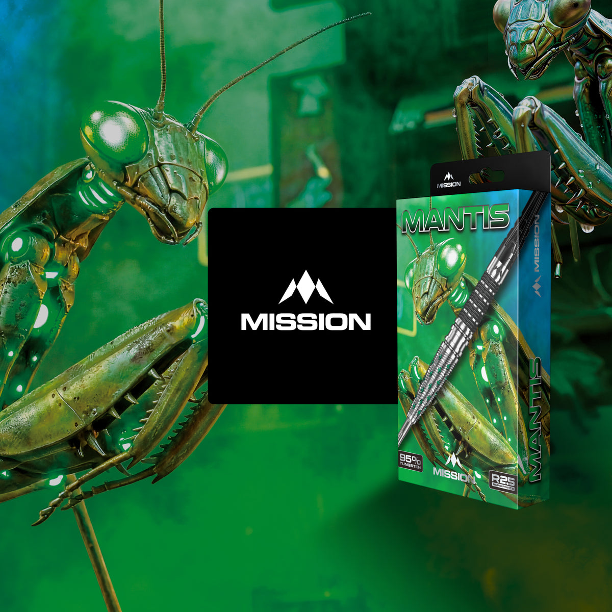 Mission Mantis R2.5 - 95% Tungsten Steel Tip Darts - 22g 24g