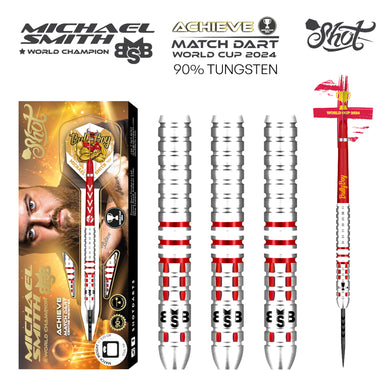 Michael Smith Achieve World Cup 2024 - Steel Tip Darts Set - Only 1000 Sets Made!