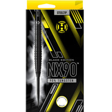 Harrows NX90 Black Edition Steel Tip Darts - 90% Tungsten - 21g to 26g