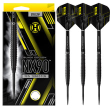 Harrows NX90 Black Edition Steel Tip Darts - 90% Tungsten - 21g to 26g