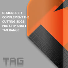 Target Tag Dart Flights - Orange & Black - 3 Sets - No.2 No.6 Ten-X - 2024