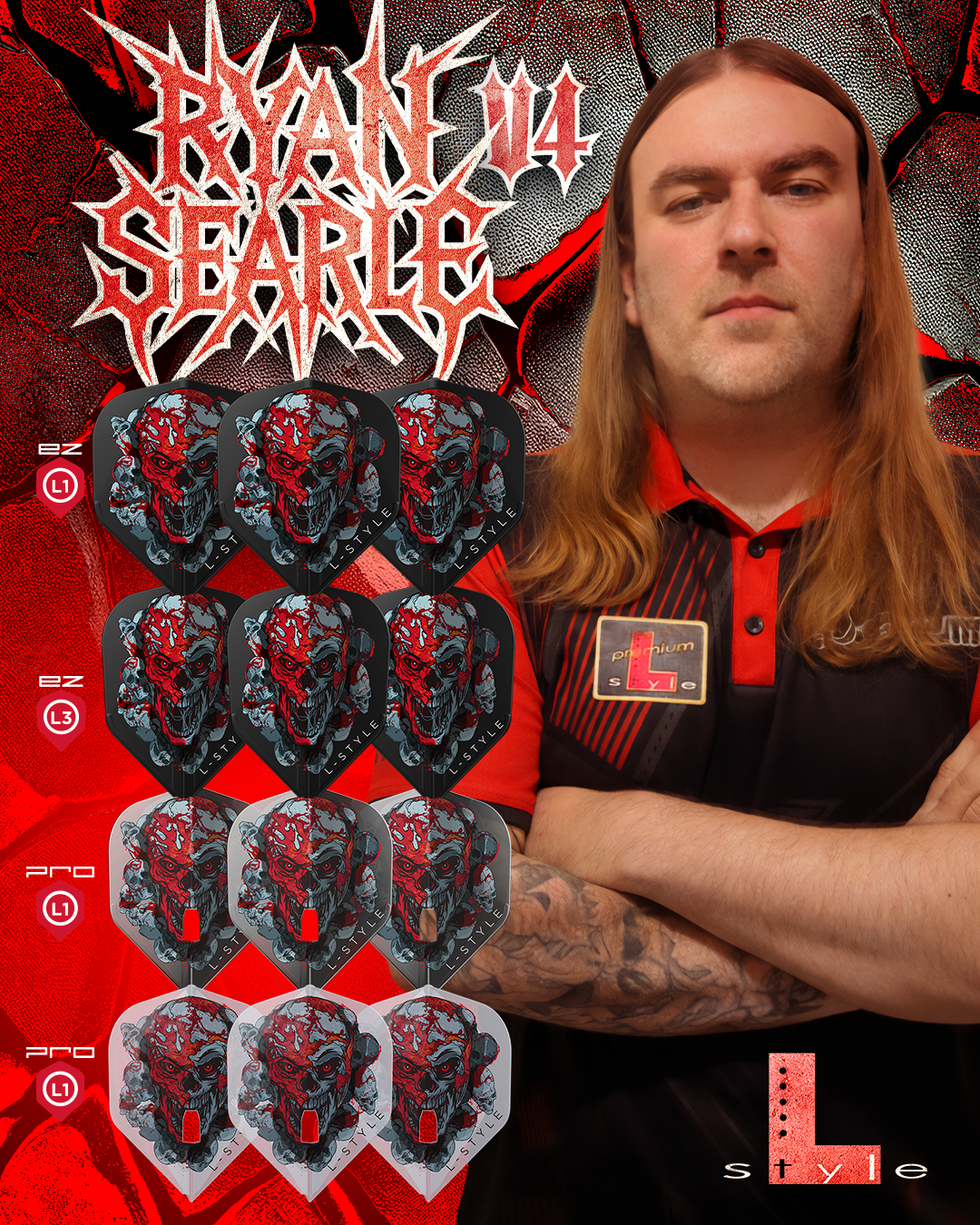 L-Style - L3 - EZ - Ryan Searle - V4 - Integrated Champagne Rings - Black