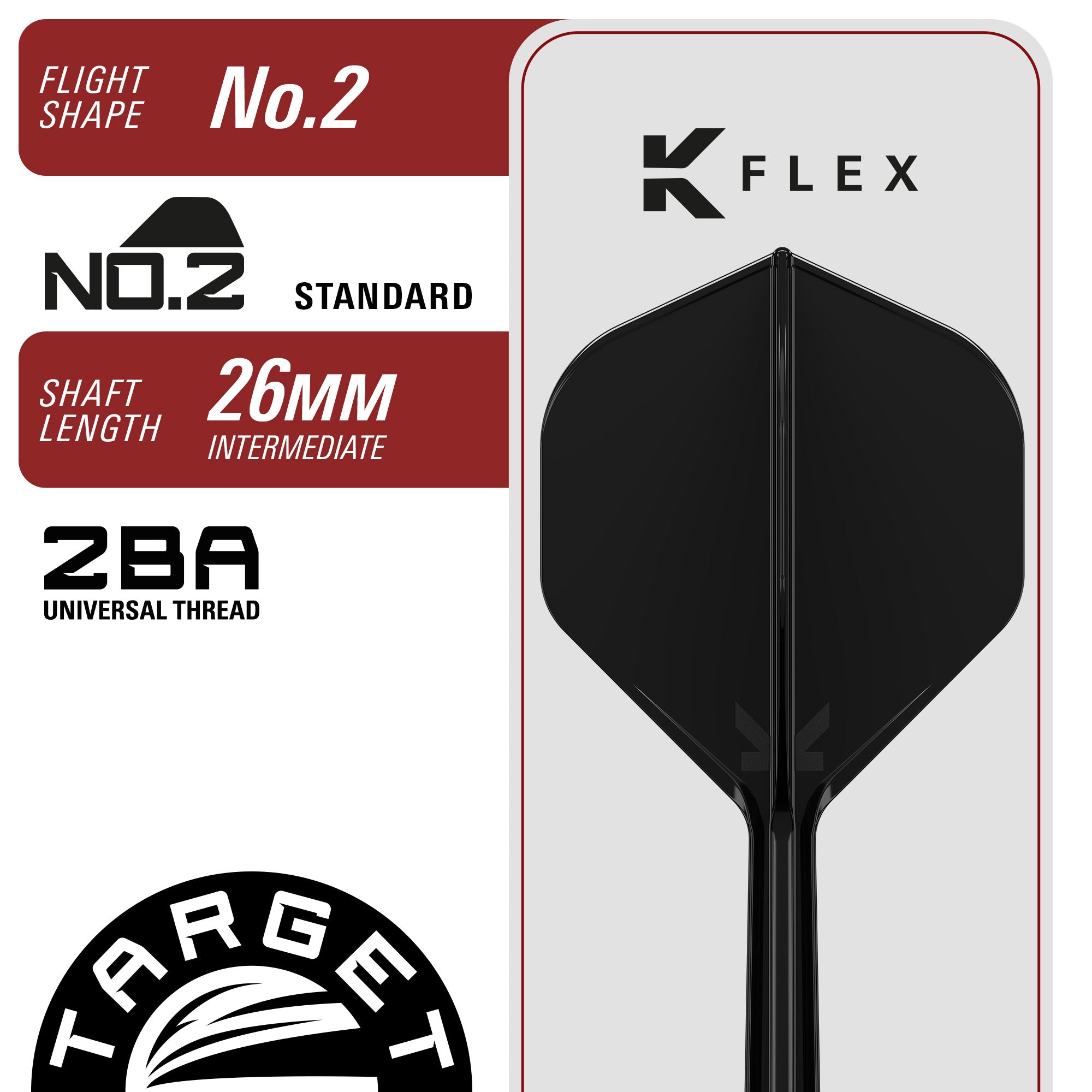 Target Japan - Black Marque Eclipse - 90% Tungsten Swiss Points Darts - 23g 25g