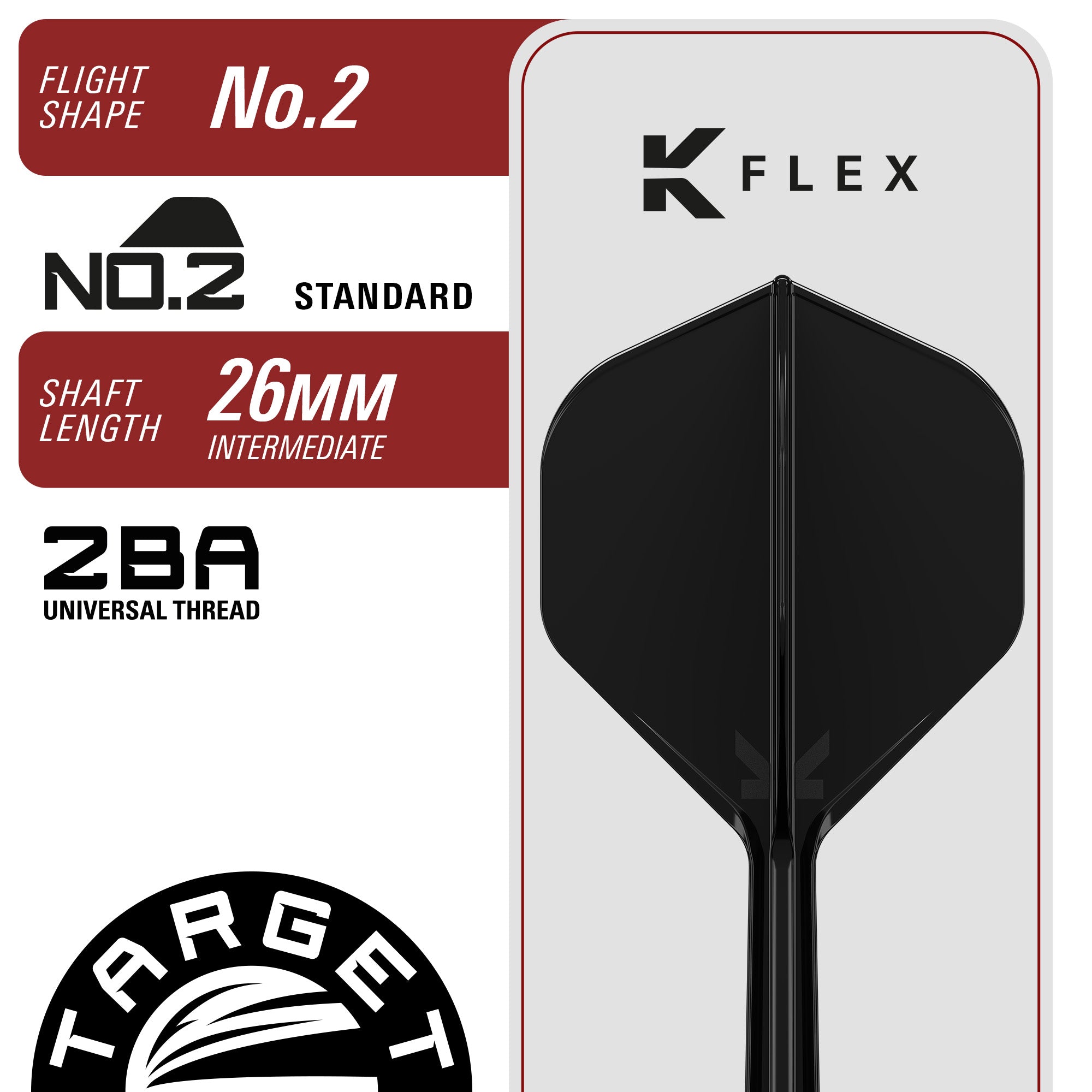 Target Japan - Black Marque Pierce - 90% Tungsten Swiss Points Darts - 22g 24g