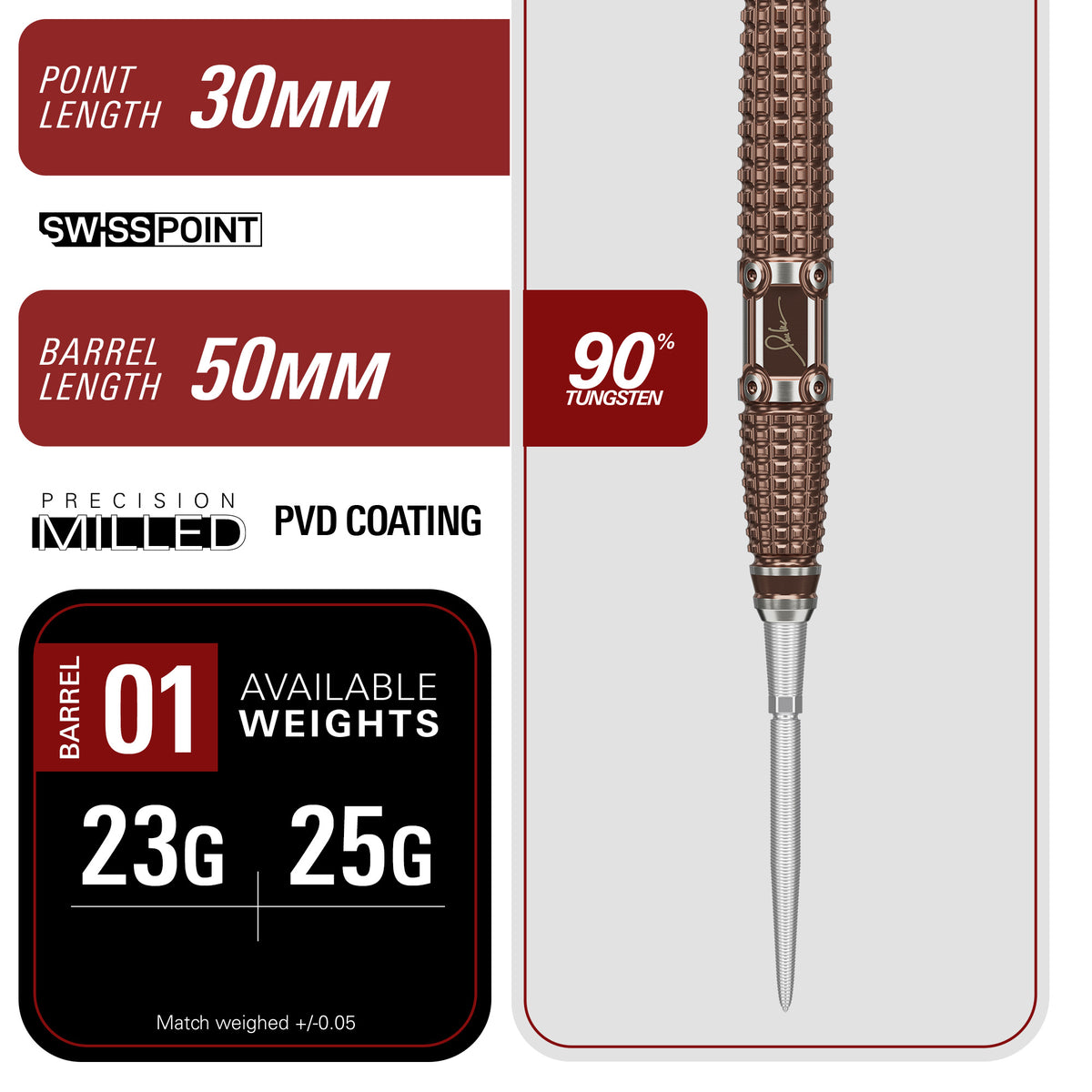 Target Japan - Paul Lim - The Legend - GEN 10 - 90% Tungsten Darts - SP - 23g 25g