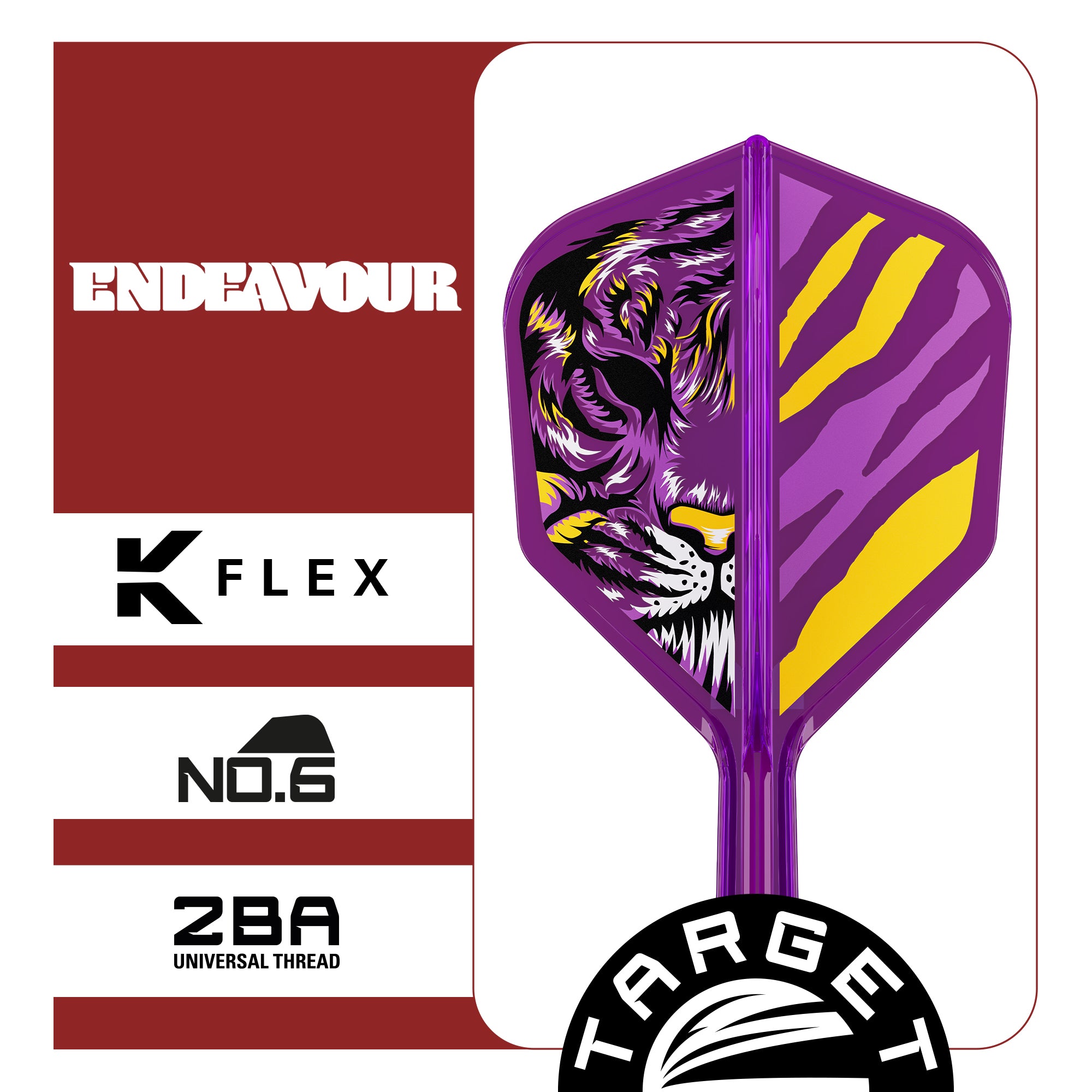 Target Japan - K-Flex Endeavour - No6 Shape - Flight & Shaft System