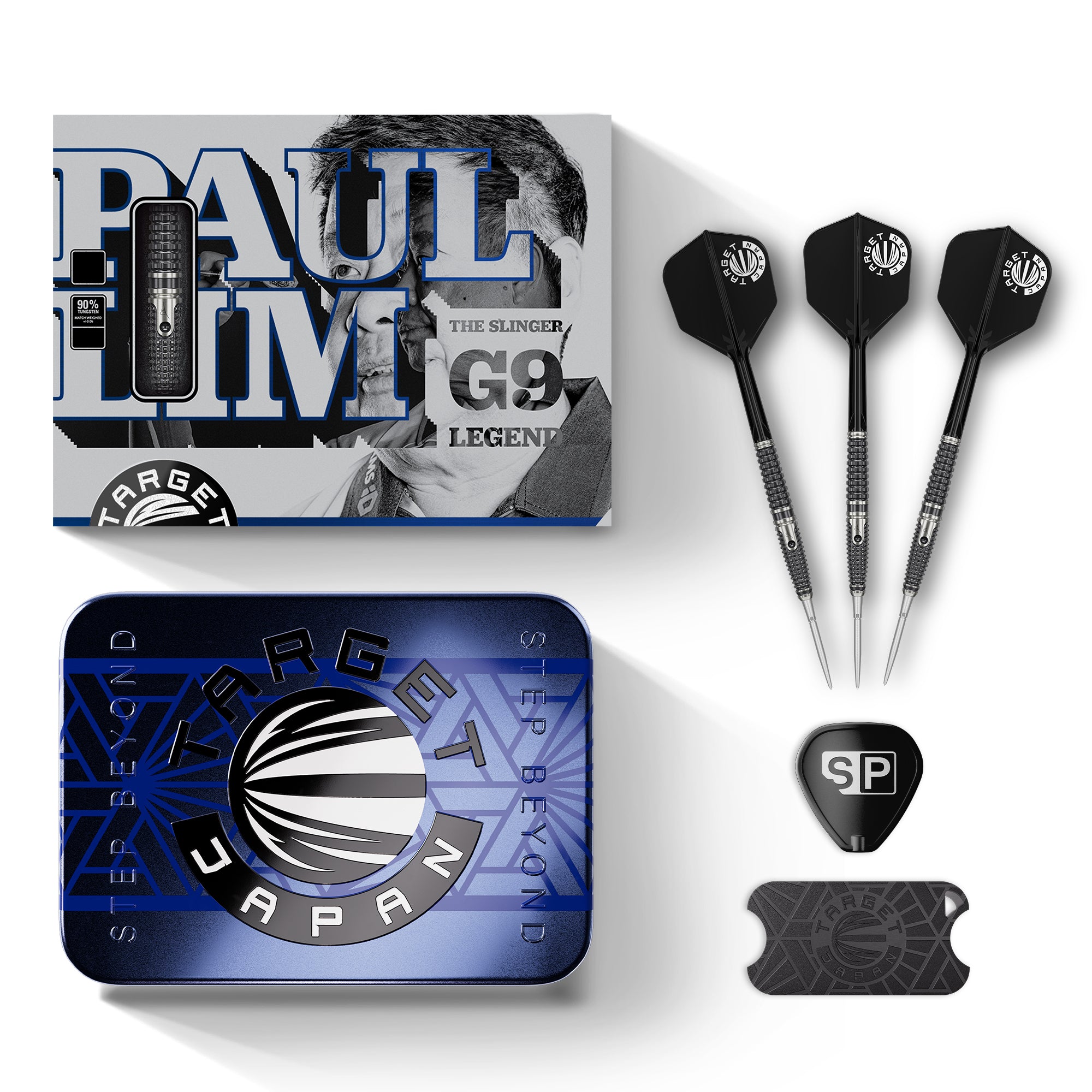 Target Japan Paul 'The Legend' Lim Gen 9 - 90% Tungsten Darts - Swiss Point - 22g 24g