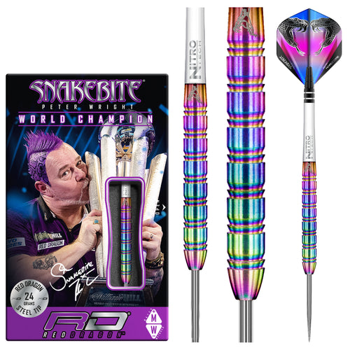 Red Dragon - Peter Wright - Snakebite 1 - 90% Tungsten Darts - 23g