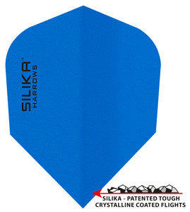 Harrows Silika - Solid Tough Crystalline Coating - No6 - Dart Flights - Blue