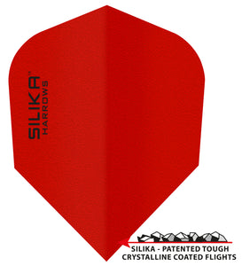 Harrows Silika - Solid Tough Crystalline Coating - No6 - Dart Flights - Red