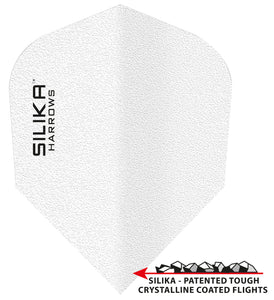 Harrows Silika - Solid Tough Crystalline Coating - No6 - Dart Flights - White