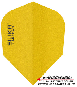 Harrows Silika - Solid Tough Crystalline Coating - No6 - Dart Flights - Yellow