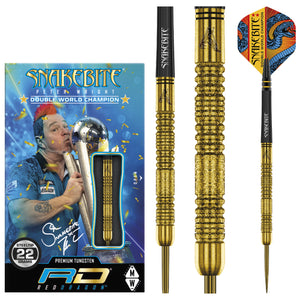 Red Dragon Peter Wright - Double World Champ SE - Gold - Snakebite - 85% Tungsten - 22g 24g