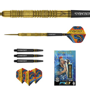 Red Dragon Peter Wright - Double World Champ SE - Gold - Snakebite - 85% Tungsten - 22g 24g
