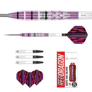 Red Dragon Artura 1 - Pink - 90% Tungsten Darts -24g 26g