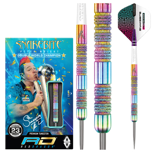 Red Dragon Peter Wright - Snakebite - Diamond Fusion Spectron SE - 90% Tungsten Darts - 21g 22g 23g