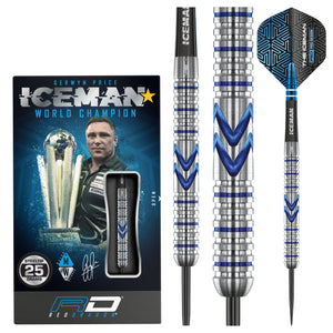 Red Dragon Gerwyn Price - Iceman - Midnight Edition - 90% Tungsten Darts - 23g 25g