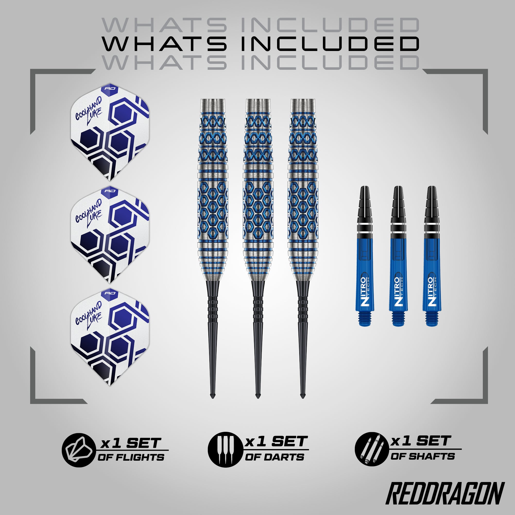 Red Dragon Luke Humphries - TX5 - 90% Tungsten Darts - 23g 25g