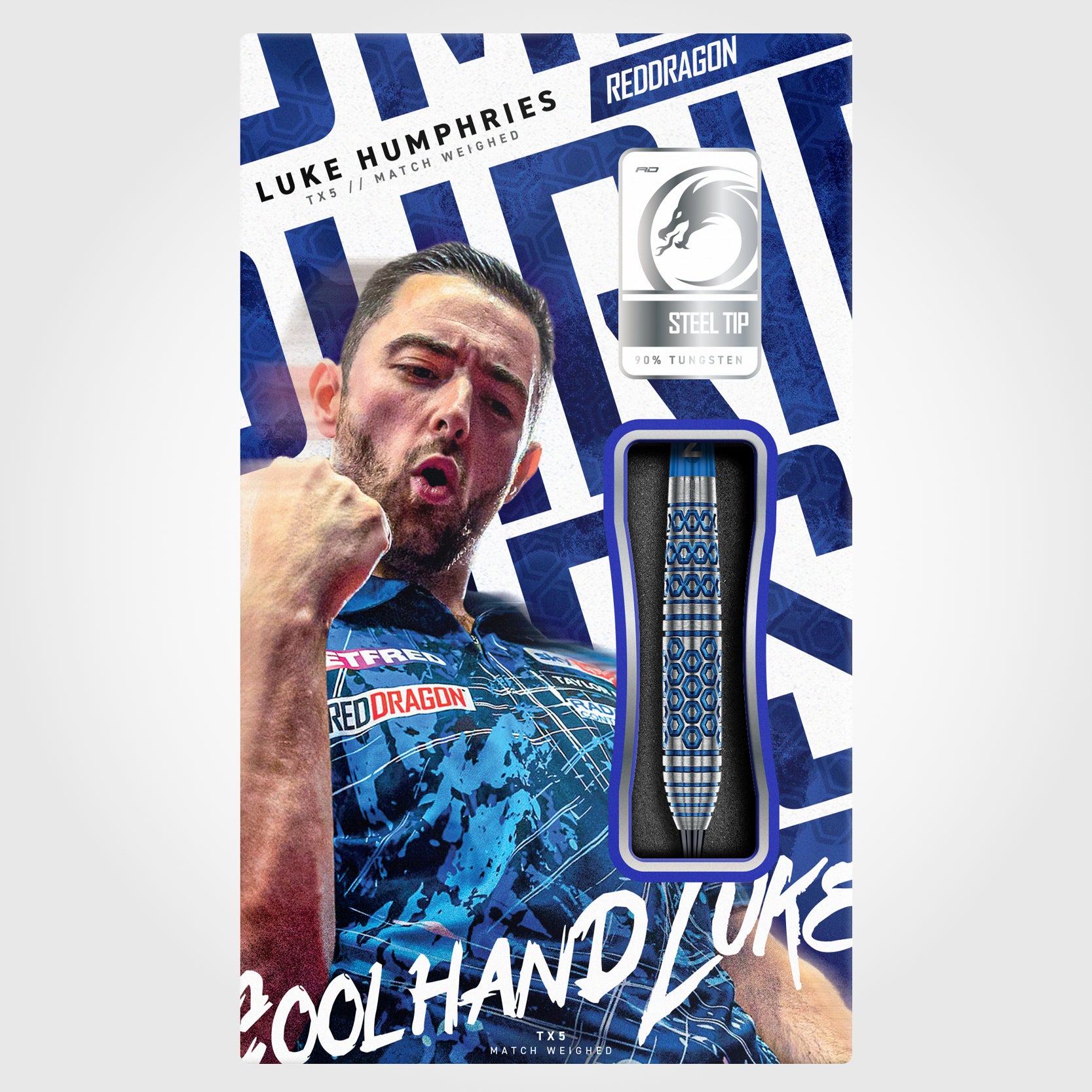 Red Dragon Luke Humphries - TX5 - 90% Tungsten Darts - 23g 25g