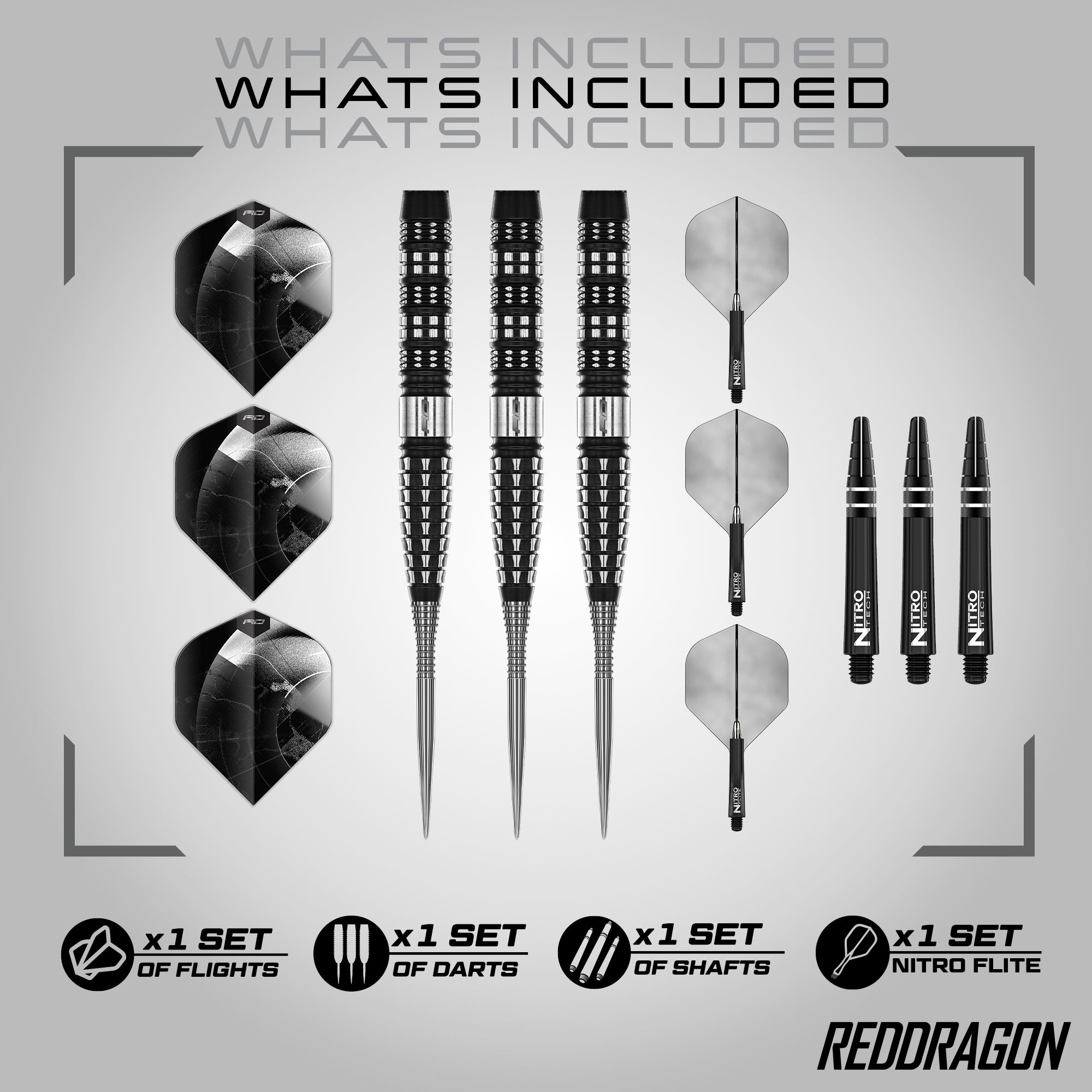 Red Dragon Recon - Tapered - 90% Tungsten Darts - 21g 23g