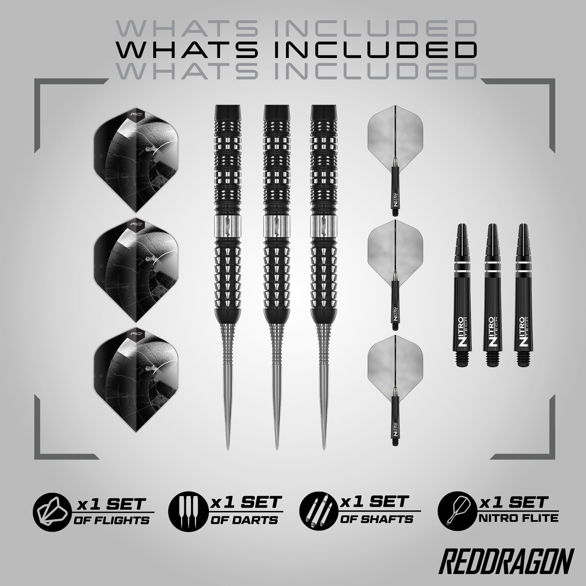 Red Dragon Recon - Parallel - 90% Tungsten Darts - 22g 24g
