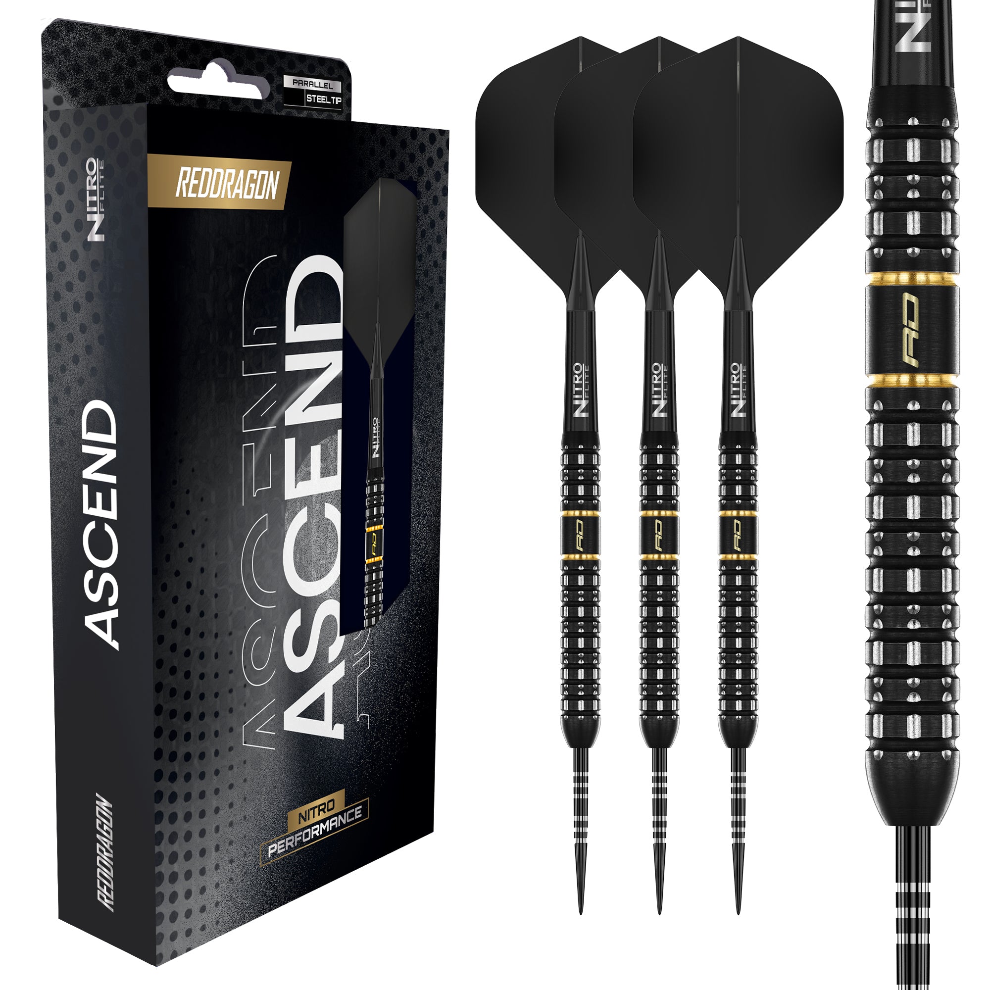 Red Dragon Ascend - Parrallel - 90% Tungsten Darts - 22g 23g 24g