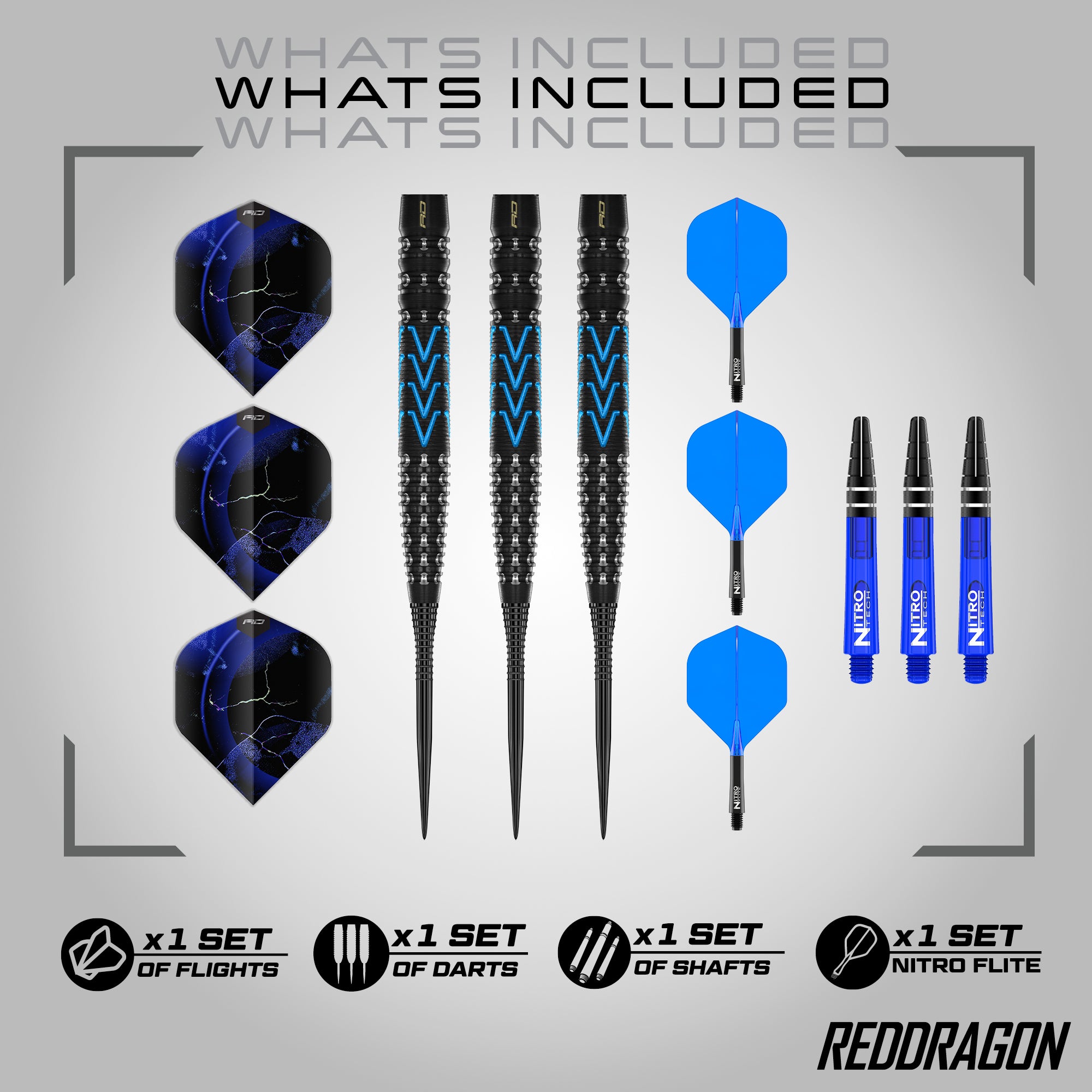 Red Dragon Amp - Tapered - 90% Tungsten Darts - 21g 23g