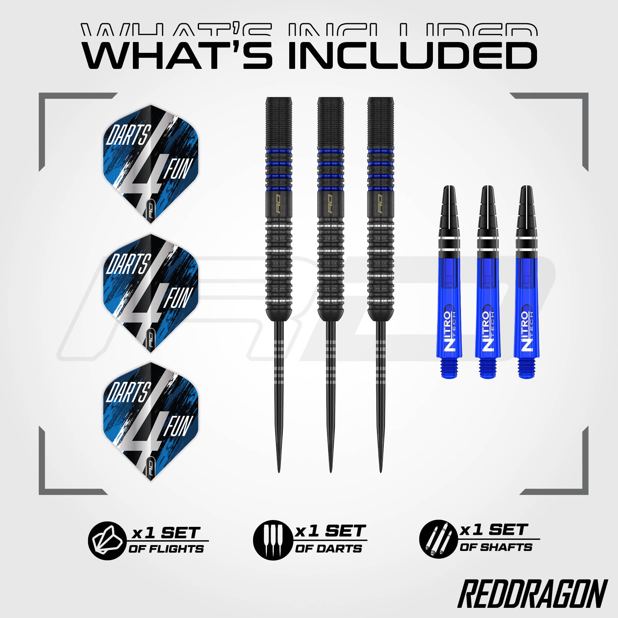 Red Dragon David Williams V1 - 90% Tungsten Darts - 23g