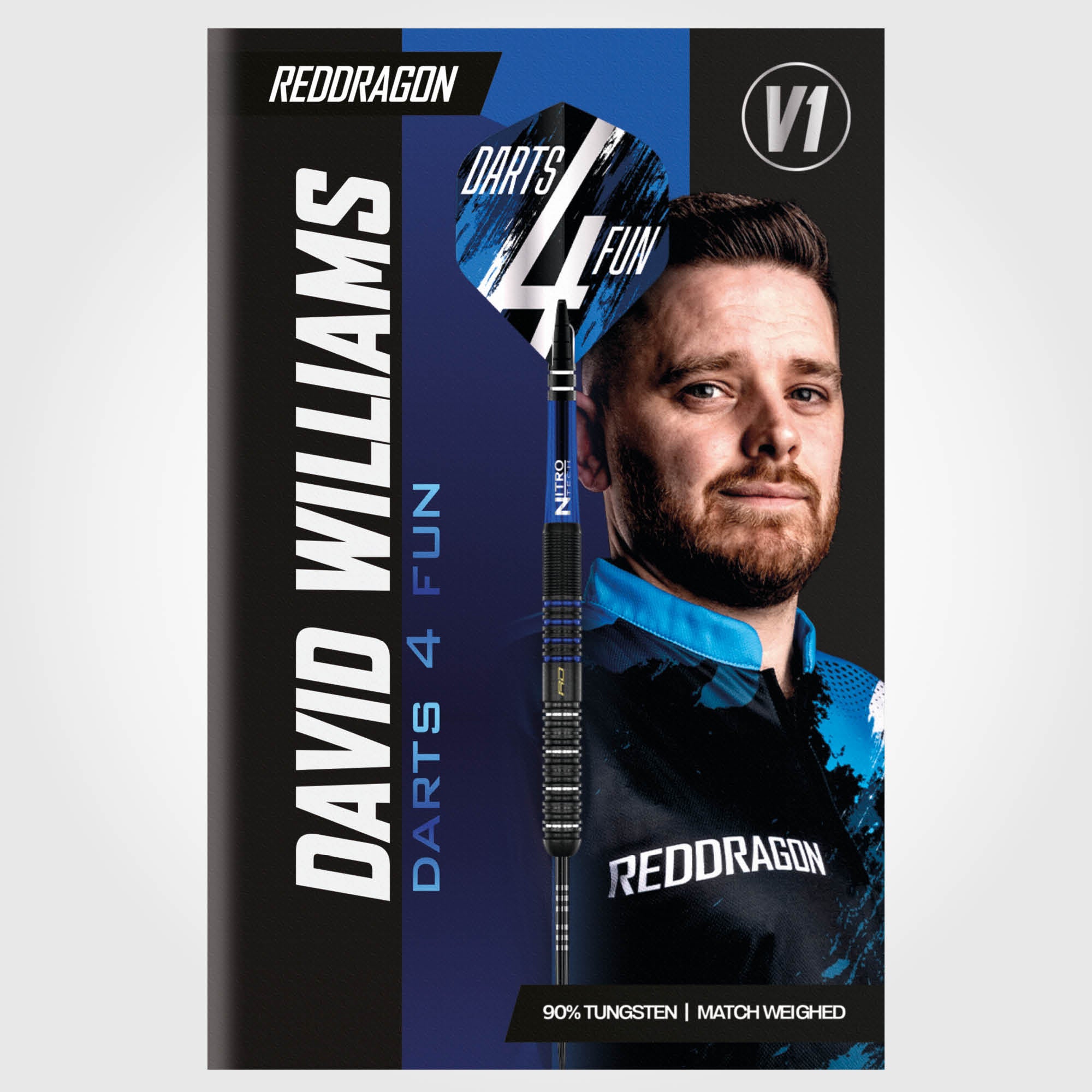 Red Dragon David Williams V1 - 90% Tungsten Darts - 23g