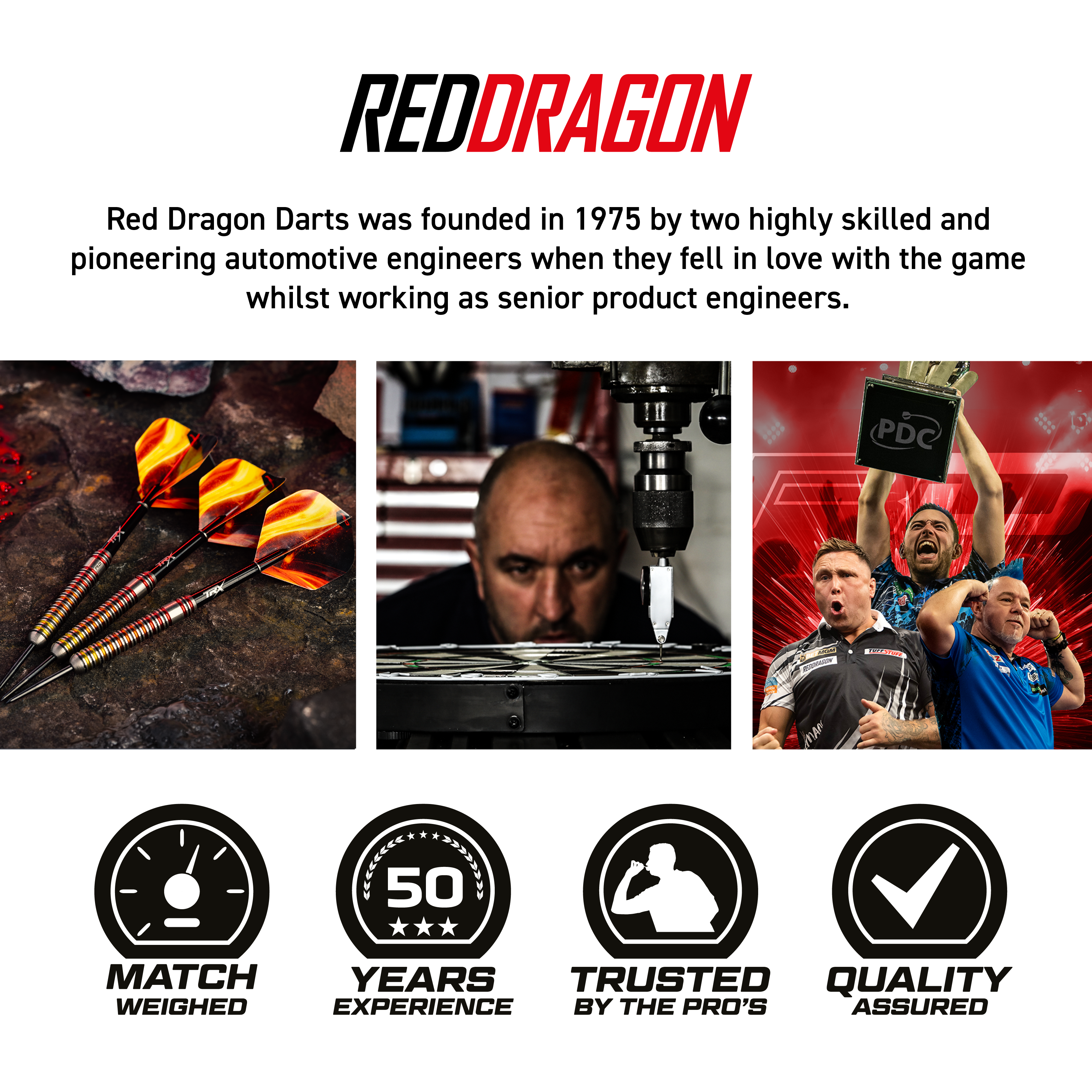 Red Dragon Furnace - 90% Tungsten Core Steel Tip Darts - 22g 24g