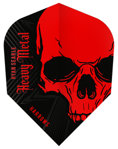 Harrows Prime - N06 - Ryan 'Heavy Metal' Searle - Dart Flights - Red & Black