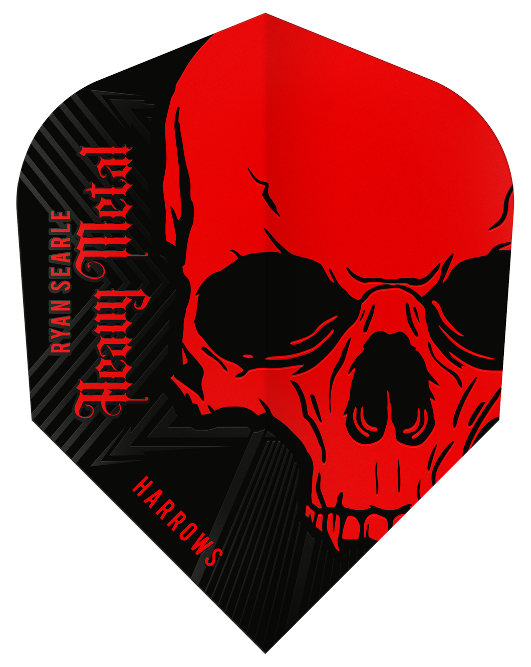 Harrows Prime - N06 - Ryan 'Heavy Metal' Searle - Dart Flights - Red & Black